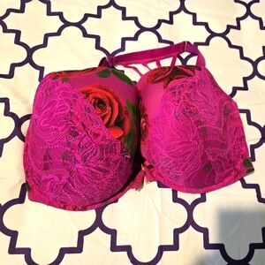 Front Snap Pink 42H Cacique Bra-Lane Bryant